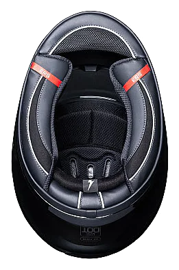 Torc Malibu Horizon Kapalı Motosiklet Kaskı Kırmızı / Siyah görsel 5