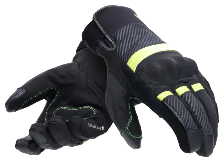 Dainese Fulmine Black Yellow Flue D-Dry Eldiven