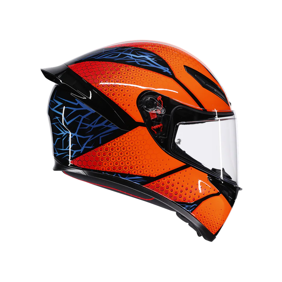Agv K1 S Speedarmor Black Orange Blue Kapalı Kask görsel 2