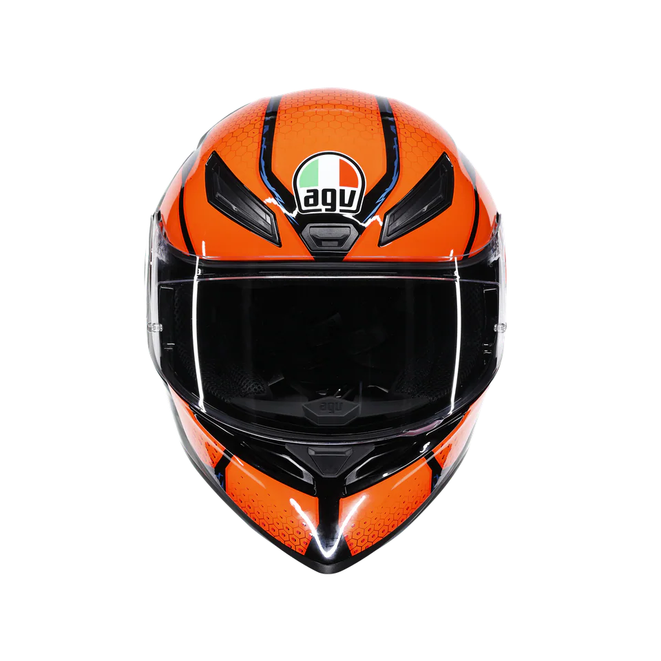 Agv K1 S Speedarmor Black Orange Blue Kapalı Kask görsel 3