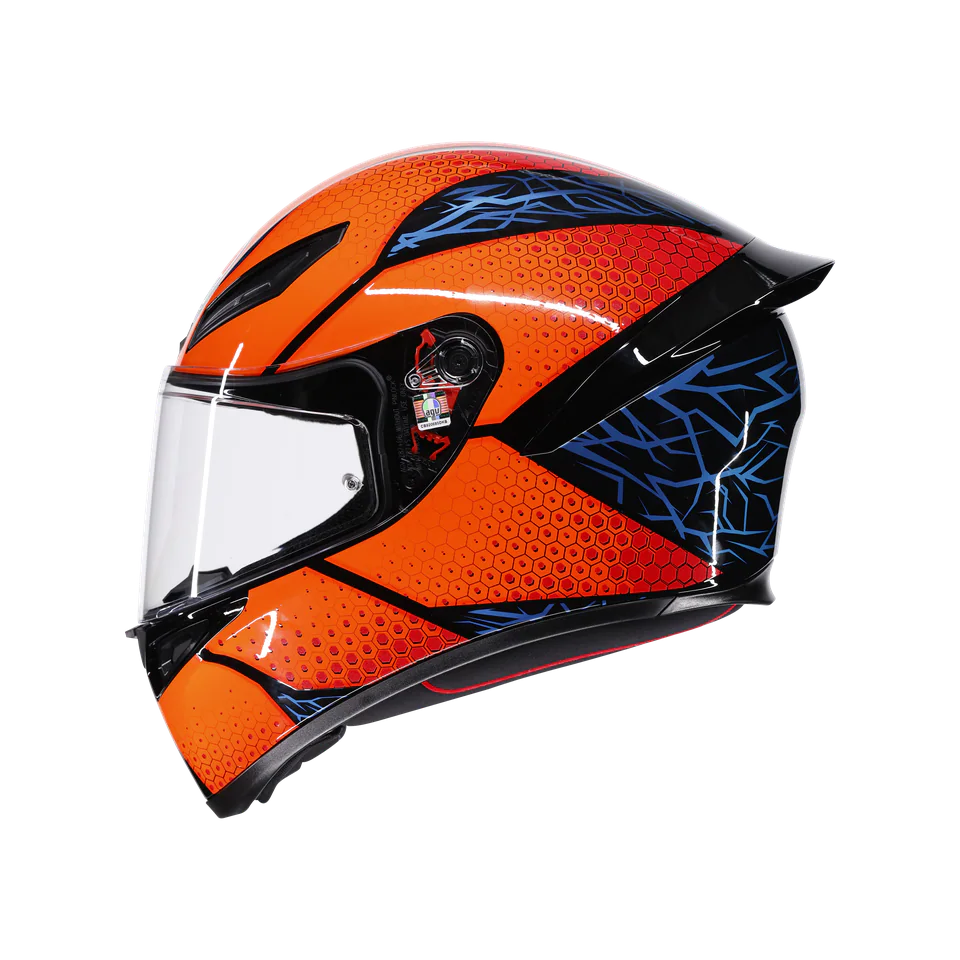 Agv K1 S Speedarmor Black Orange Blue Kapalı Kask görsel 4
