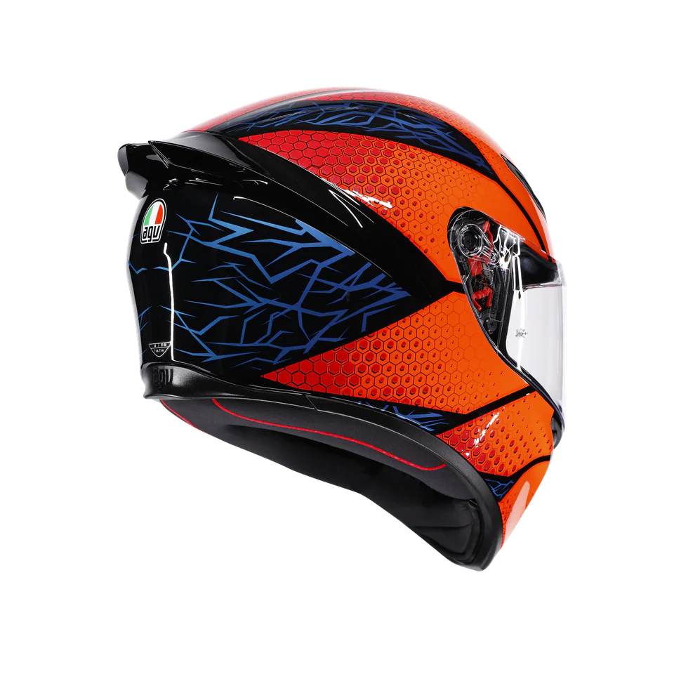 Agv K1 S Speedarmor Black Orange Blue Kapalı Kask görsel 6