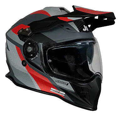 Just1 J34 Pro Globe Kapalı Motosiklet Kaskı Kırmızı / Siyah görsel 2