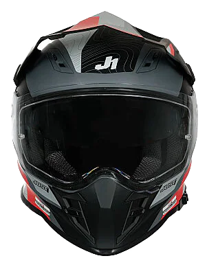 Just1 J34 Pro Globe Kapalı Motosiklet Kaskı Kırmızı / Siyah görsel 3