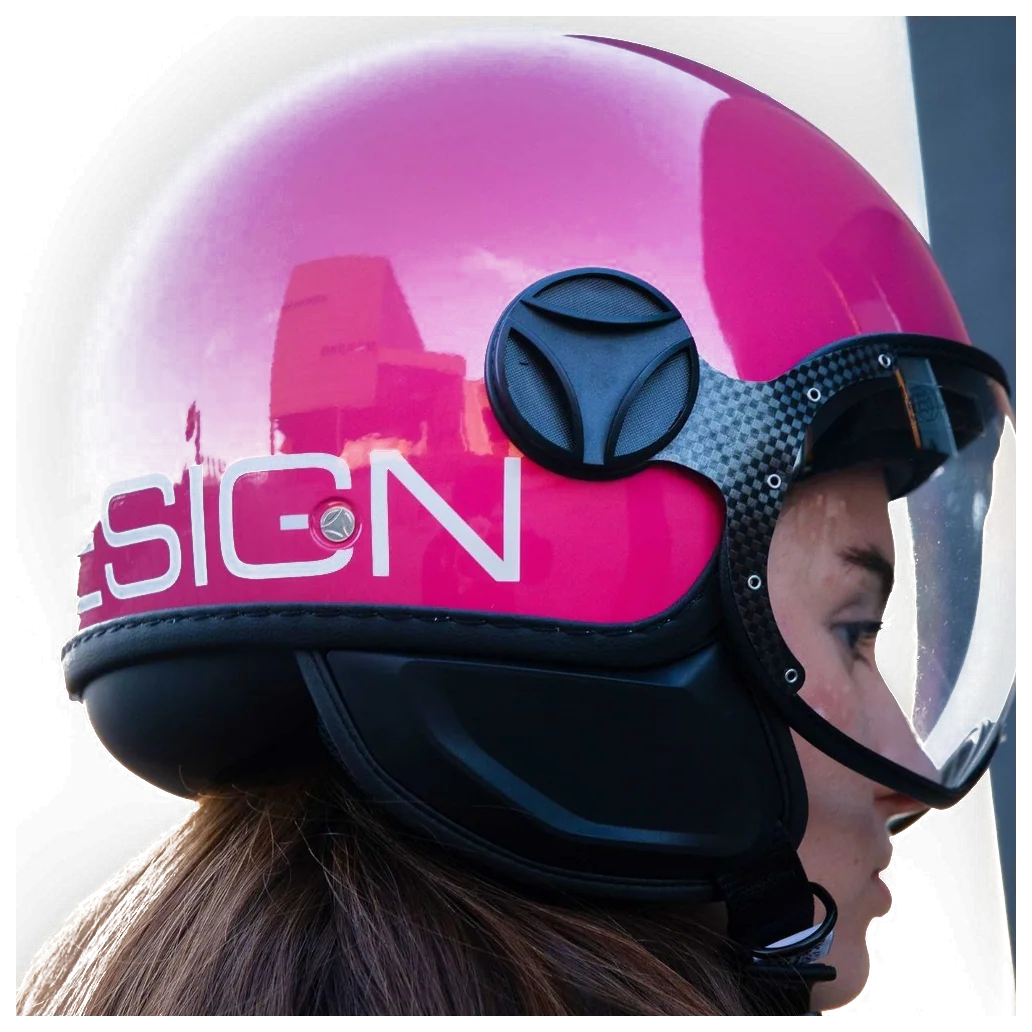 Momodesign Fgtr Classic Candy Fucsia White Açık Kask görsel 2