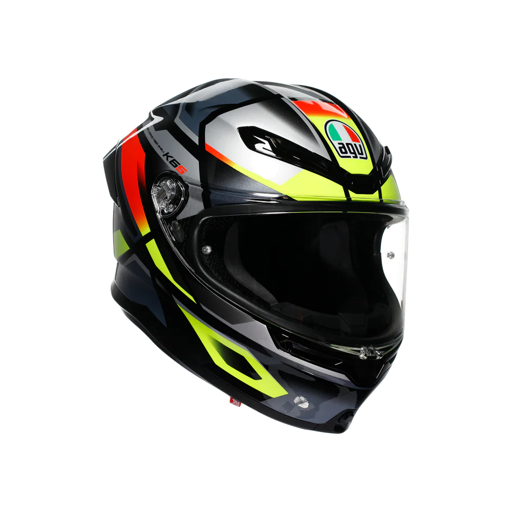 Agv K6 S Erazer Black Red Yellow Fluo Kapalı Kask