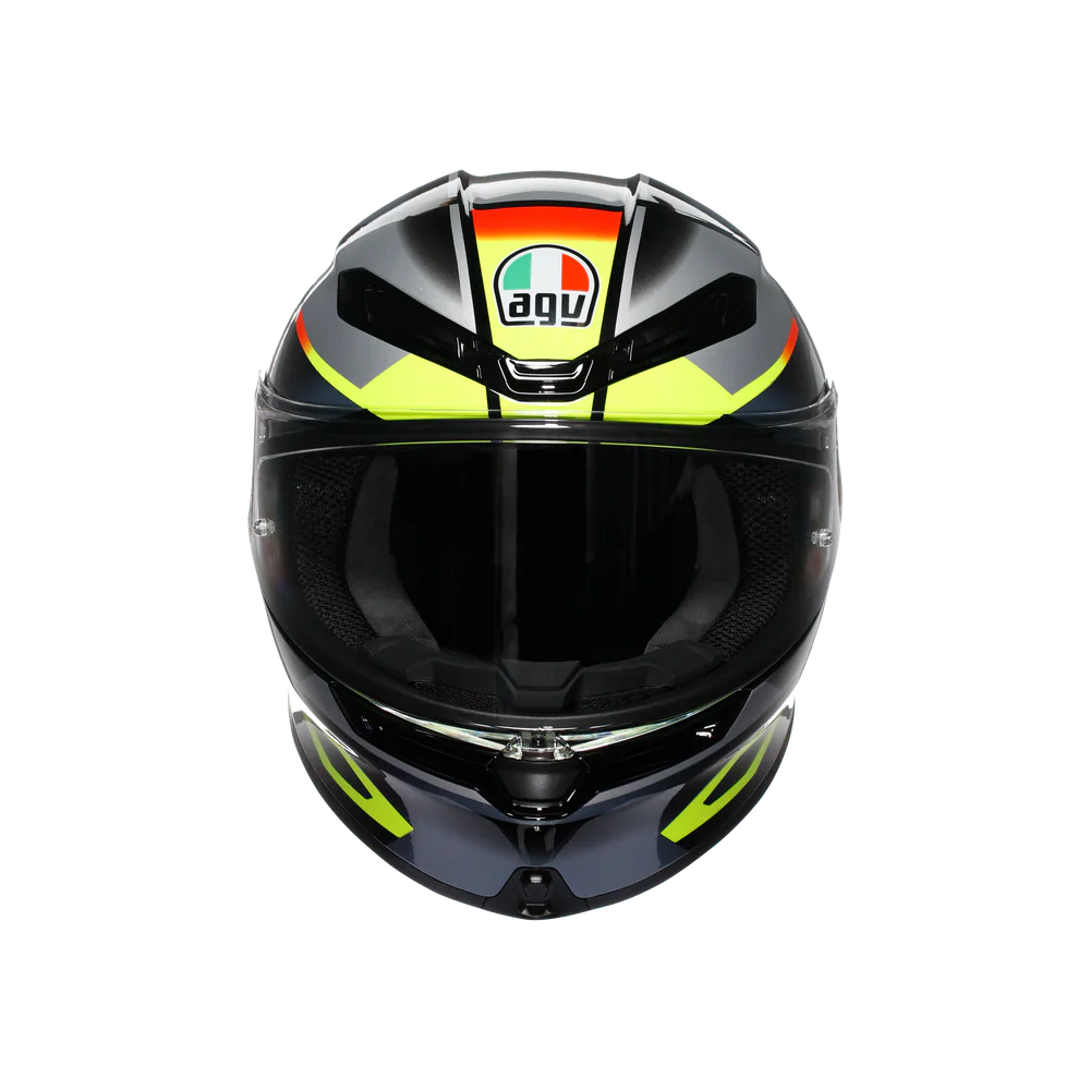 Agv K6 S Erazer Black Red Yellow Fluo Kapalı Kask görsel 3