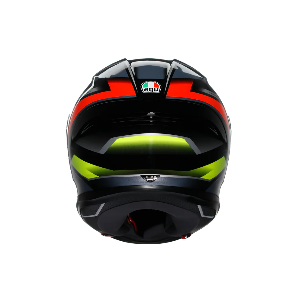 Agv K6 S Erazer Black Red Yellow Fluo Kapalı Kask görsel 5