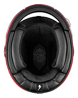 Torc T-1 Newport Kapalı Motosiklet Kaskı Kırmızı görsel 5
