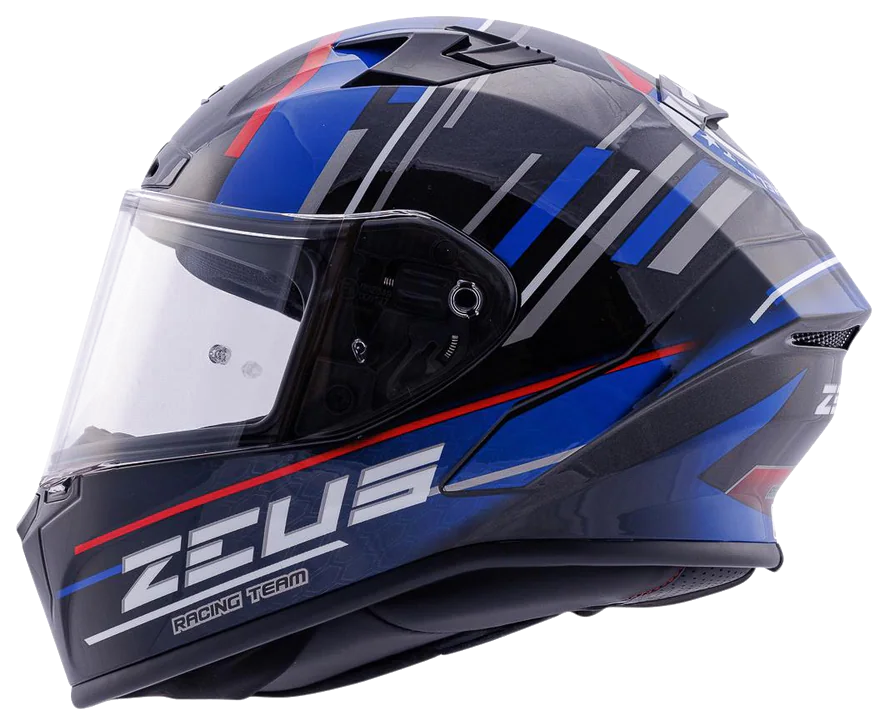 Zeus ZS-826 Pearl Black Blue BK15 Kapalı Kask (Pinlock Dahil) görsel 5