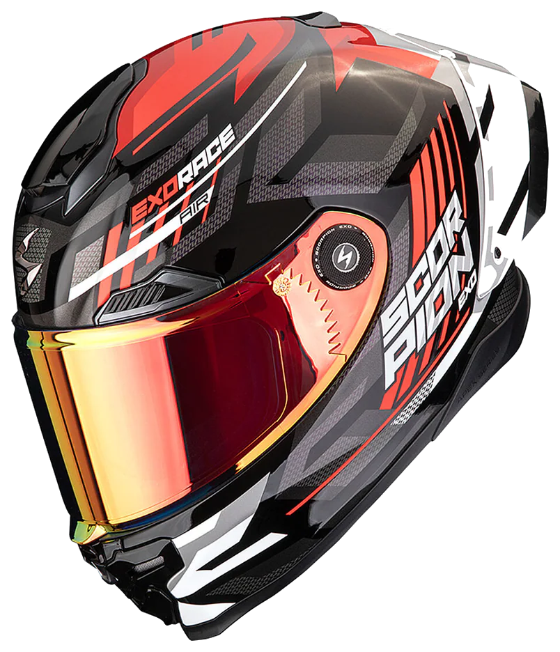 Scorpion Apex EXO-Race Air Kobra Kapalı Motosiklet Kaskı Siyah / Kırmızı görsel 5