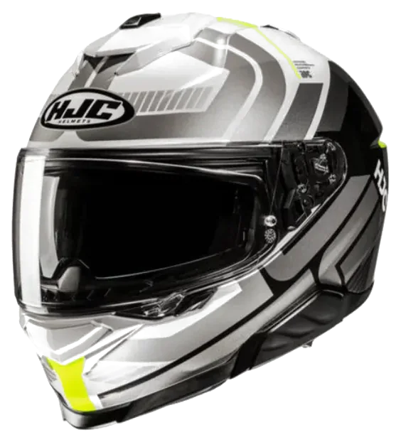 HJC İ71 VIZ MC3H Kapalı Motosiklet Kaskı Gri Neon