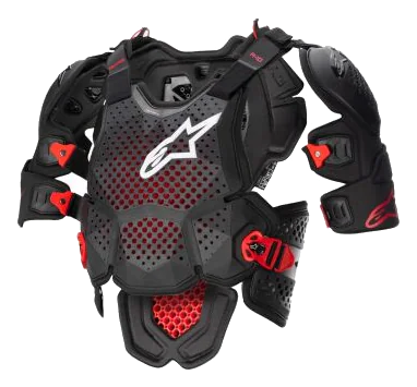 Alpinestars A-10 V2 Üst Gövde Koruma Siyah / Beyaz / Kırmızı