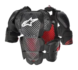 Alpinestars A-10 V2 Üst Gövde Koruma Siyah / Beyaz / Kırmızı görsel 4