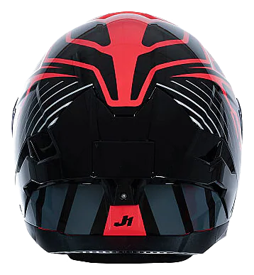 Just1 J-STR Tactical Kapalı Motosiklet Kaskı Kırmızı / Gümüş görsel 4