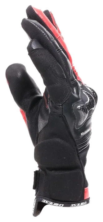 Dainese Reacto Carbon Black Red Lava Short Deri Eldiven görsel 5