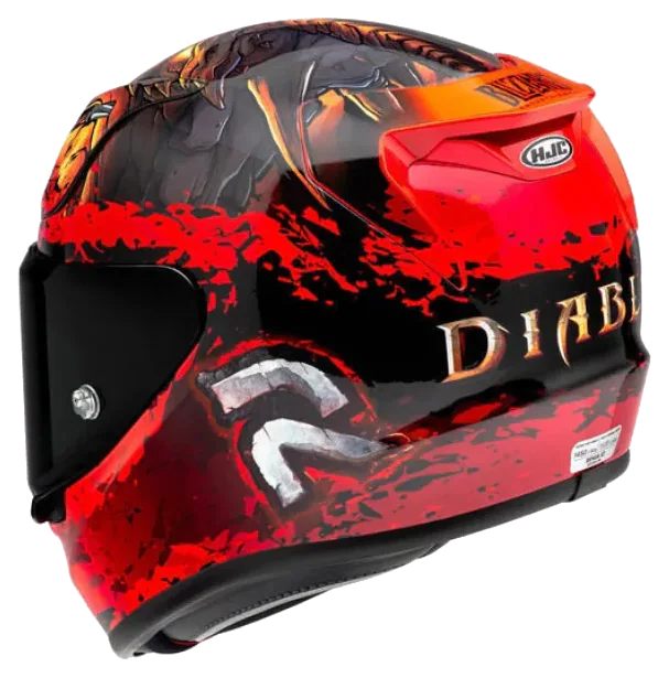 HJC RPHA12 Diablo Blizzard MC1 Kapalı Motosiklet Kaskı görsel 4