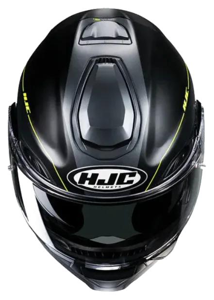 HJC RPHA91 Combust MC3HSF Çene Açılır Motosiklet Kaskı Neon Sarı Siyah görsel 2