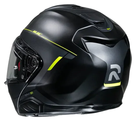 HJC RPHA91 Combust MC3HSF Çene Açılır Motosiklet Kaskı Neon Sarı Siyah görsel 3