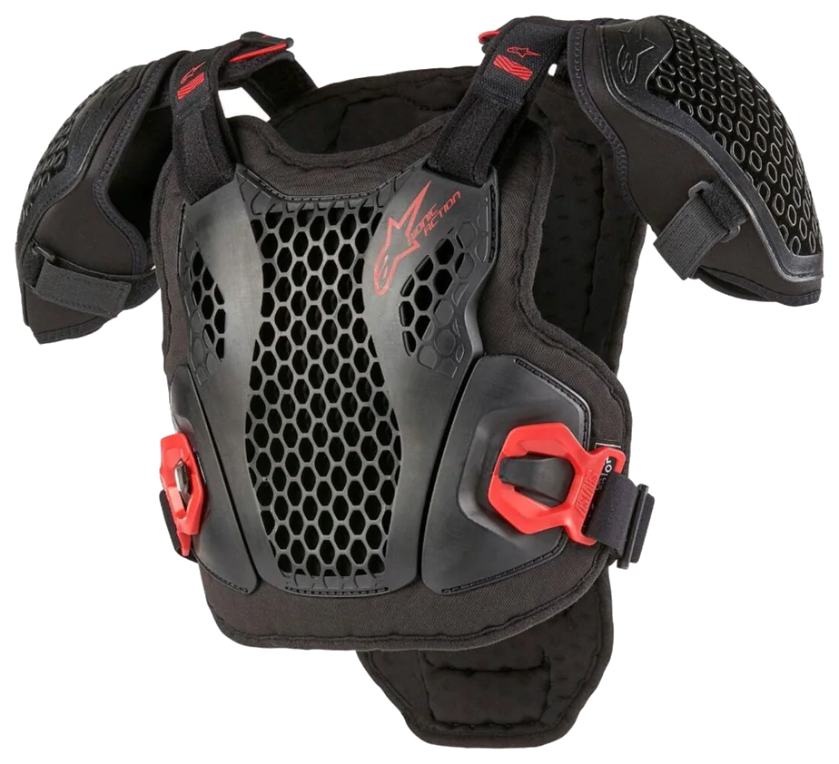 Alpinestars Bionic Action Genç/Çocuk Üst Koruma Siyah / Beyaz / Kırmızı görsel 5