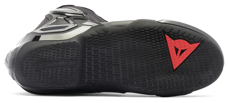 Dainese Axial 2 Air Black Red Fluo Deri Bot görsel 4