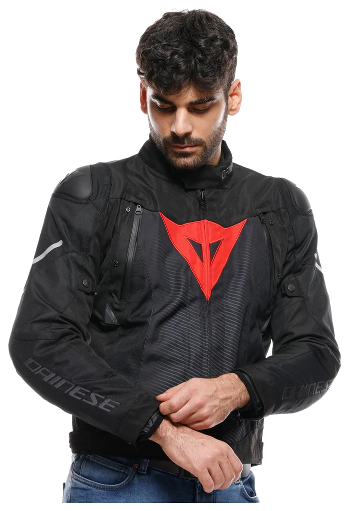 Dainese Super Sprint Black Red Lava D-Dry Mont görsel 3