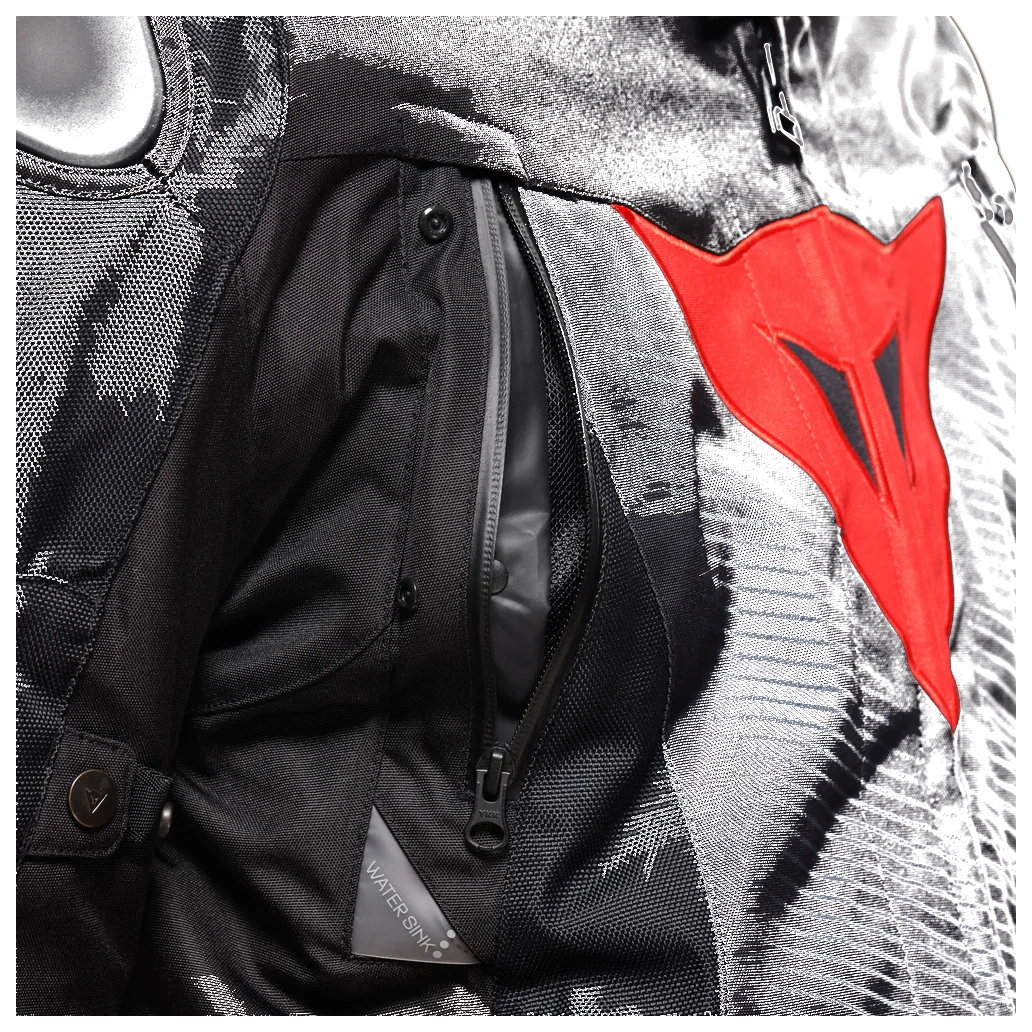 Dainese Super Sprint Black Red Lava D-Dry Mont görsel 6