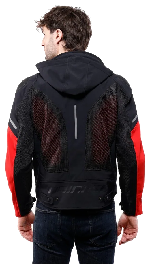 Dainese Super Sprint Black White Red Air Tekstil Mont görsel 4