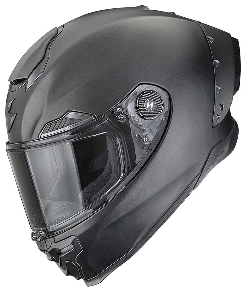 Scorpion Apex EXO-Race Air Kapalı Motosiklet Kaskı Mat İnci Siyah görsel 5