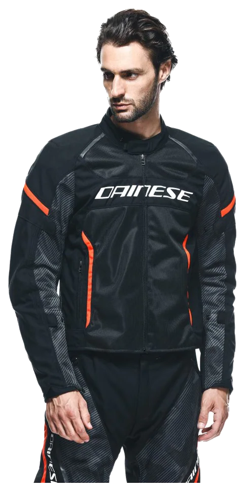 Dainese Air Frame 3 Black Red Fluo Tekstil Mont görsel 3