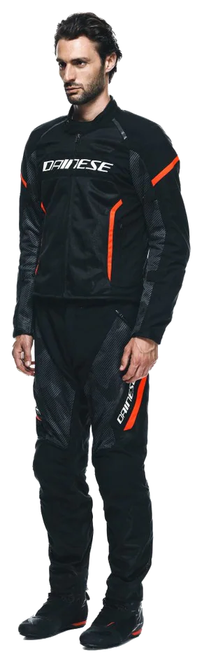Dainese Air Frame 3 Black Red Fluo Tekstil Mont görsel 4