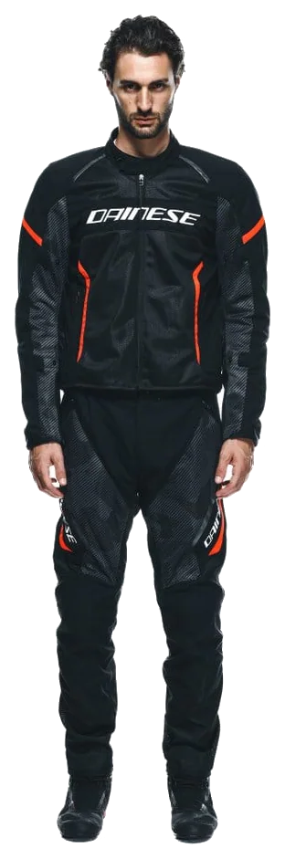 Dainese Air Frame 3 Black Red Fluo Tekstil Mont görsel 6