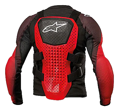 Alpinestars Bionic Tech Youth (Genç) Body Armour (Tam Gövde Koruma) Siyah / Beyaz / Kırmızı görsel 2