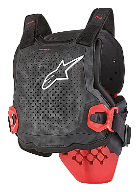 Alpinestars Bionic Tech Youth (Genç) Body Armour (Tam Gövde Koruma) Siyah / Beyaz / Kırmızı görsel 3