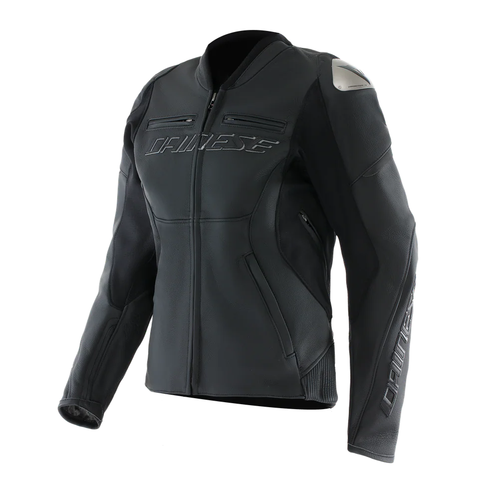 Dainese Racing 5 Black Black Kadın Deri Mont - Deri Montlar