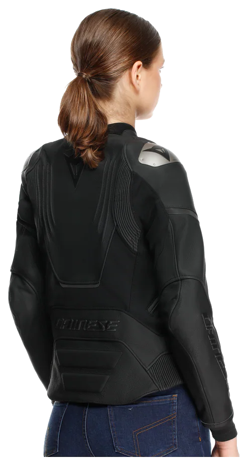 Dainese Racing 5 Black Black Kadın Deri Mont - Deri Montlar görsel 4