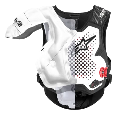 Alpinestars Tech-Air MX System (Motocross) Airbag Ceket Beyaz / Siyah görsel 2