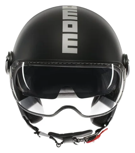 Momodesign Fgtr Evo Mono Matt Black Silver Açık Kask