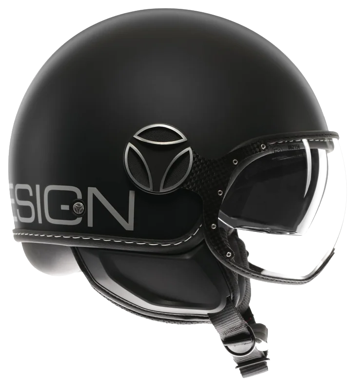Momodesign Fgtr Evo Mono Matt Black Silver Açık Kask görsel 2