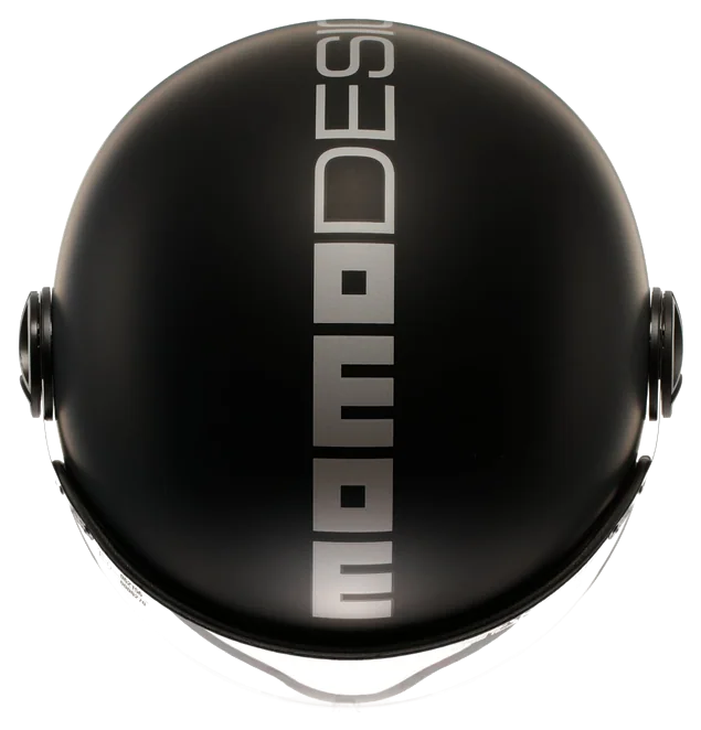 Momodesign Fgtr Evo Mono Matt Black Silver Açık Kask görsel 3