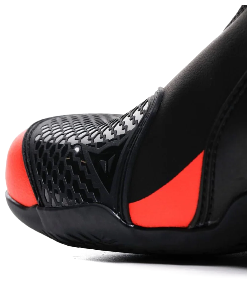 Dainese Axial 2 Black Red Fluo Deri Bot görsel 5