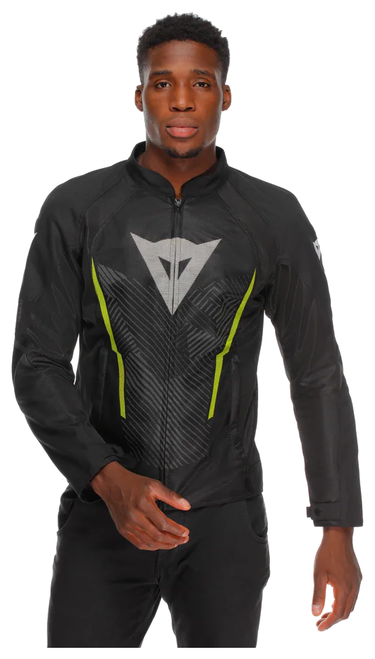 Dainese Herosphere Black White Yellow Fluo Air Tekstil Mont görsel 3