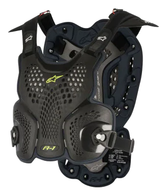 Alpinestars A-1 Göğüs ve Sırt Koruması Siyah / Sarı