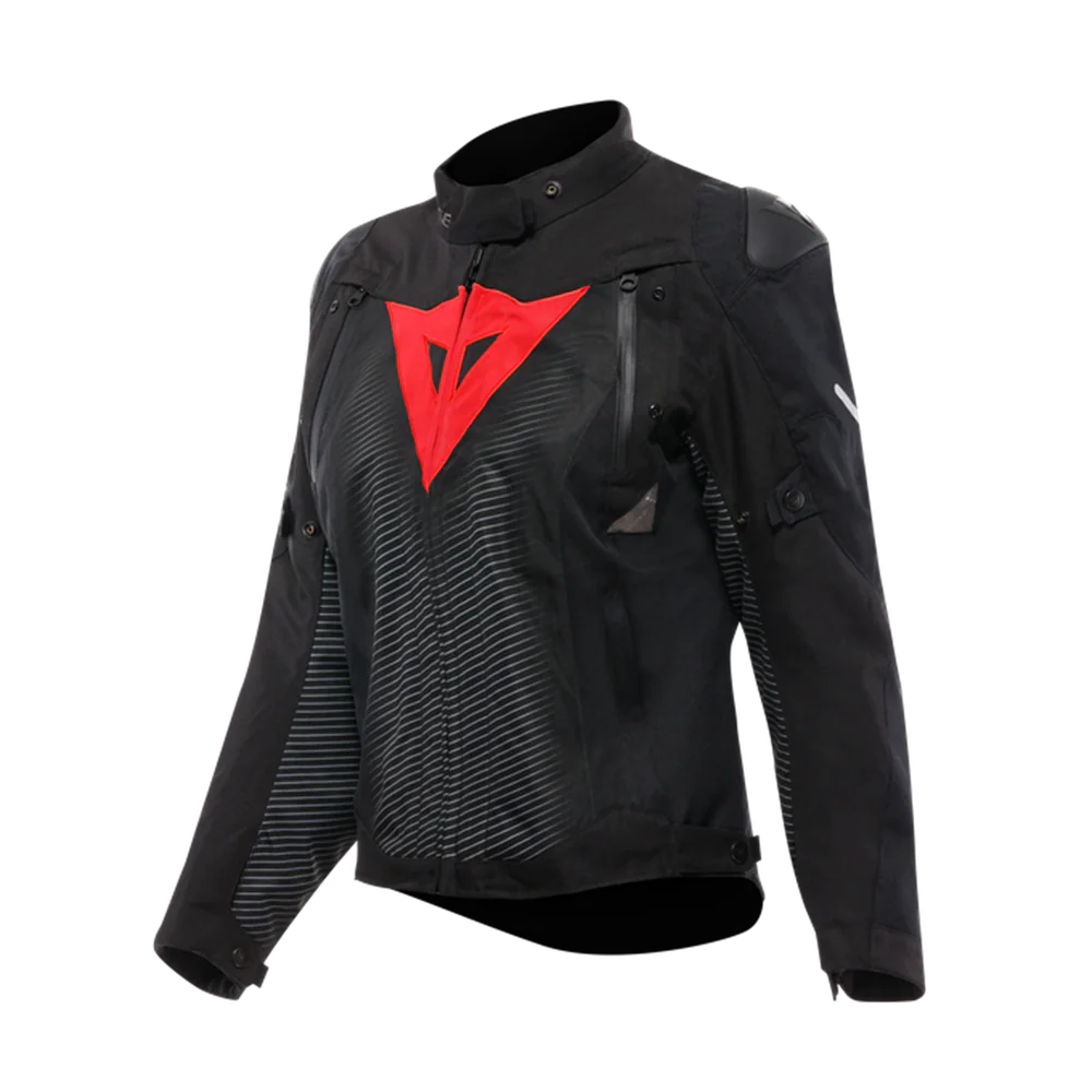 Dainese Super Sprint Black Red Lava D-Dry Kadın Mont - D-Dry Montlar