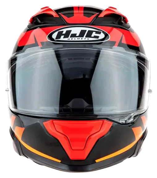 HJC F71 Bard MC1 Kapalı Motosiklet Kaskı Siyah Sarı Kırmızı görsel 4