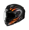 HJC F71 Zen MC7SF Kapalı Motosiklet Kaskı Siyah Turuncu görsel 2