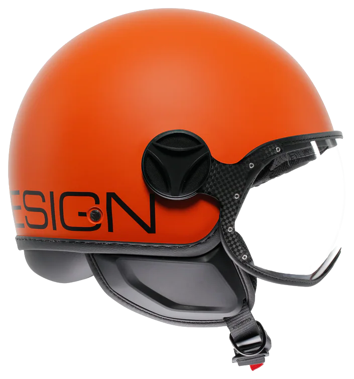Momodesign Fgtr Classic Matt Orange Black Açık Kask görsel 2