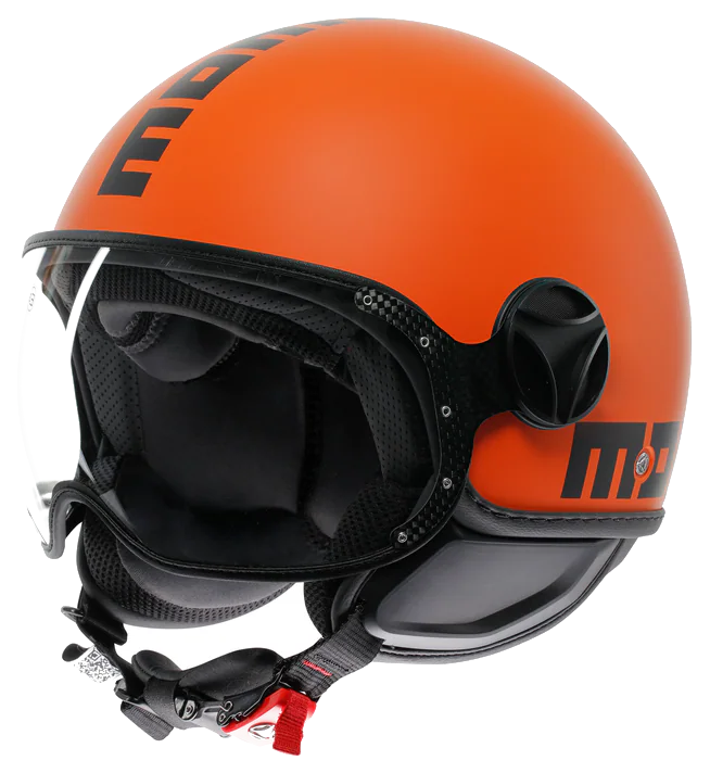 Momodesign Fgtr Classic Matt Orange Black Açık Kask görsel 5