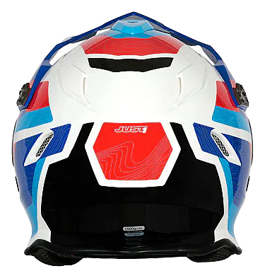 Just1 J34 Pro Globe Kapalı Motosiklet Kaskı Mavi / Beyaz / Kırmızı görsel 4