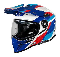 Just1 J34 Pro Globe Kapalı Motosiklet Kaskı Mavi / Beyaz / Kırmızı görsel 6